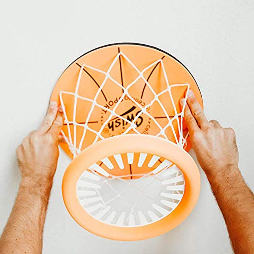 LGLG Portabl - Mini aro de baloncesto para interior para juegos de juguete para niños, mini aro de baloncesto, red de baloncesto y mini baloncesto para niños y niñas de 11,5 x 9 cm