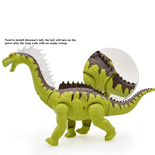 LHMYHJR Juguete De Dinosaurio para Niños (Brachiosaurus), Dinosaurio Caminante Pone Huevos Juguete De Dino Crudo con Lámpara De Proyección, Luz LED Y Sonido