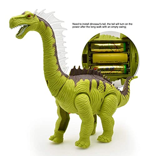 LHMYHJR Juguete De Dinosaurio para Niños (Brachiosaurus), Dinosaurio Caminante Pone Huevos Juguete De Dino Crudo con Lámpara De Proyección, Luz LED Y Sonido