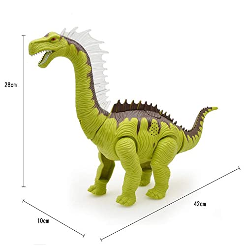 LHMYHJR Juguete De Dinosaurio para Niños (Brachiosaurus), Dinosaurio Caminante Pone Huevos Juguete De Dino Crudo con Lámpara De Proyección, Luz LED Y Sonido