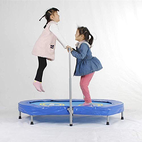 LHQ-HQ Cama elástica for niños Doble Trampolines física for los niños con ajustable Baranda, Rebounder cubierta de Familia de la Escuela de entretenimiento, la carga máxima de 220 libras trampolines d