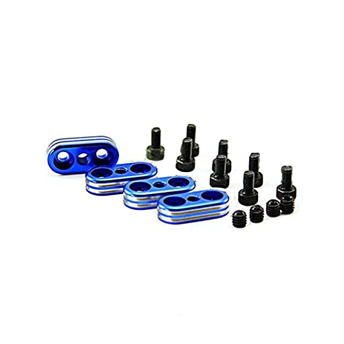 LIBAISI Para CNC Barra de Equilibrio de Equilibrio Oculto de Tornillo Grueso de Metal para 1/5 GTB Racing Losi 5ive T Rofun Rovan LT Km Coche X2 RC Juguetes Partes Tornillo RC ( Color : Blue )