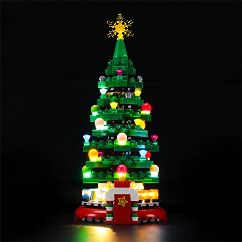 LIGHTAILING Conjunto de Luces (Árbol de Navidad) Modelo de Construcción de Bloques - Kit de luz LED Compatible con Lego 40338 (NO Incluido en el Modelo)