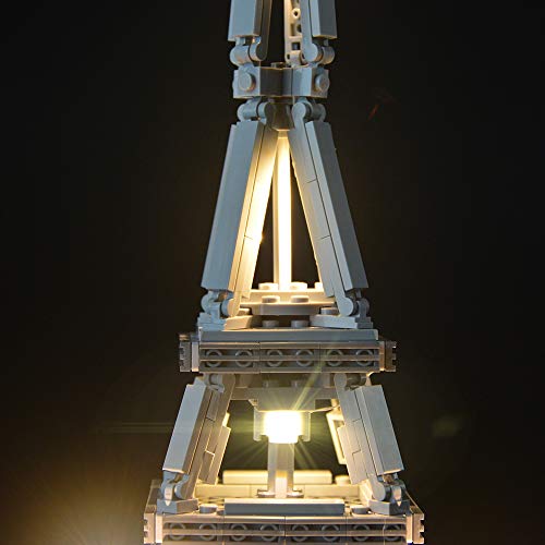 LIGHTAILING Conjunto de Luces (Architecture La Torre Eiffel) Modelo de Construcción de Bloques - Kit de luz LED Compatible con Lego 21019 (NO Incluido en el Modelo)