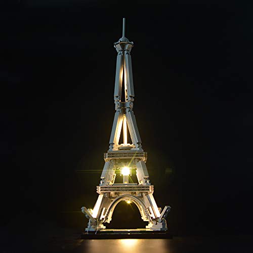 LIGHTAILING Conjunto de Luces (Architecture La Torre Eiffel) Modelo de Construcción de Bloques - Kit de luz LED Compatible con Lego 21019 (NO Incluido en el Modelo)