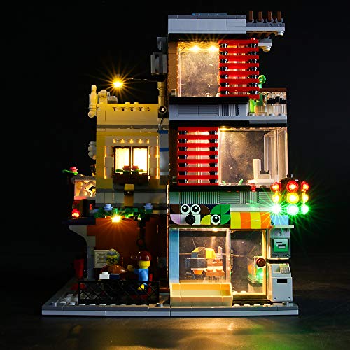 LIGHTAILING Conjunto de Luces (Creator Tienda de Mascotas y Cafetería) Modelo de Construcción de Bloques - Kit de luz LED Compatible con Lego 31097 (NO Incluido en el Modelo)