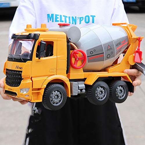 Lihgfw La Descarga del camión del Mezclador de Gran tamaño del Juguete Coche de los niños de hormigón Camión Ingeniería Cemento Camión Camión Cisterna Modelo Boy