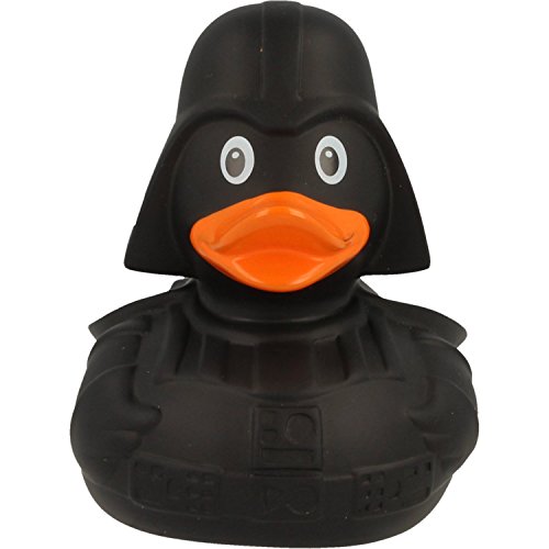 Lilalu - Canard de Bain en Caoutchouc - Canard Noir Star des Films de Science Fiction