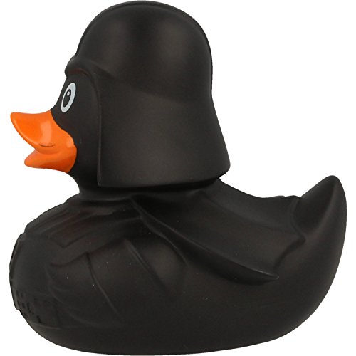 Lilalu - Canard de Bain en Caoutchouc - Canard Noir Star des Films de Science Fiction