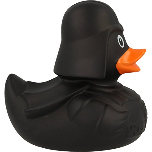 Lilalu - Canard de Bain en Caoutchouc - Canard Noir Star des Films de Science Fiction