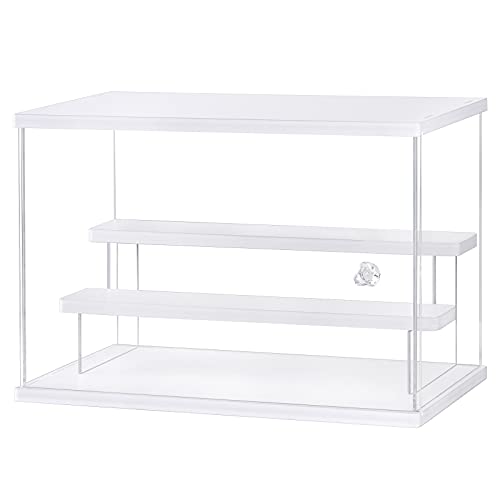 LileZbox Vitrina de acrílico, versátil expositor coleccionable para figuras de acción, juguetes, con soporte de exhibición, 1 paquete