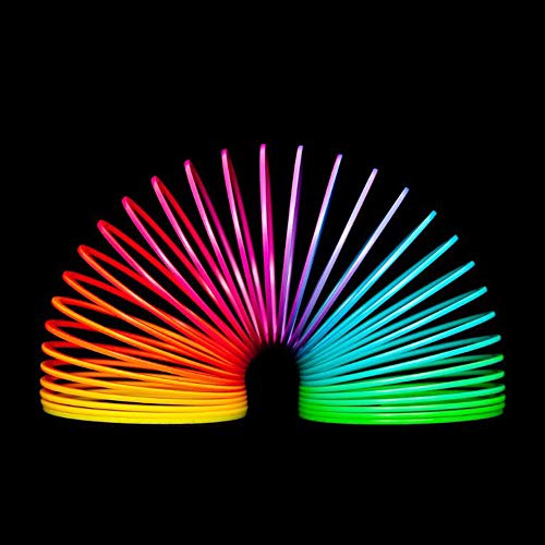 Limeo Rainbow Spiral Círculo Arcoiris Arco Iris de Primavera Arco Iris Espiral Primavera Arco Iris mágico Rainbow Spiral para niños Rainbow Spiral Springs Rainbow Spiral Big (2 en Total)