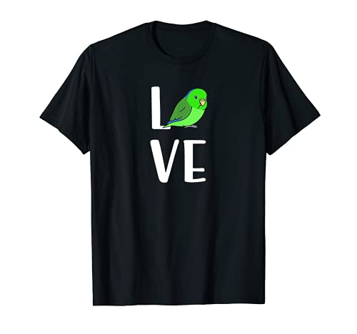 Lindo Loro verde Chubby Amo a mi mascota Loro kawaii Camiseta