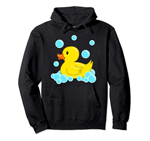 Lindo Pato Amarillo Duckie Juguetes De Baño De Goma Patito Sudadera con Capucha