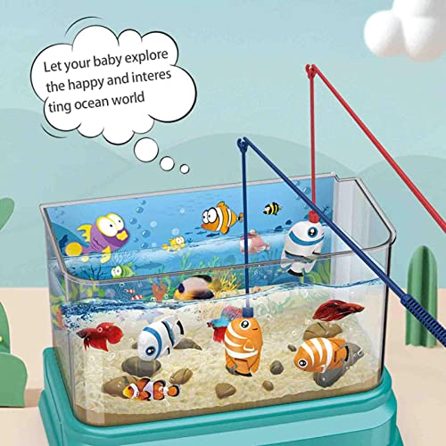 LINGJIONG Tanque de peces para niños, juguetes de acuario para niños, experiencia de alimentación interactiva para niños, niñas, regalos de fiesta de cumpleaños, adecuado para niños mayores de 3 años