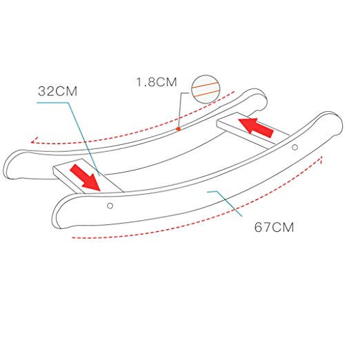 LINGZHIGAN de los niños Juguetes de Montar, 1-3 años Mecedora de Madera Montar el Caballo del Juguete, Felpa Cubierta del Caballo de oscilación, Regalo del bebé