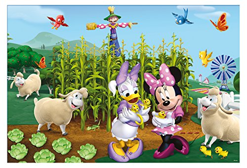 Lisciani Puzzle para niños de 108 piezas 2 en 1, Doble Cara con reverso para colorear - Disney Minnie 47970