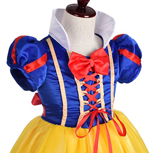 Lito Angels Vestido Disfraz de Princesa Blancanieves para Niñas Talla 2-3 años Estilo A