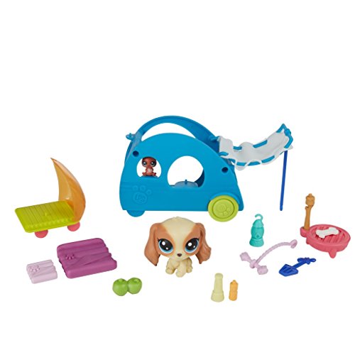 Littlest Pet Shop-E2103ES0 Littlest Pet Shop Campamento Feliz (Hasbro E2103ES0)