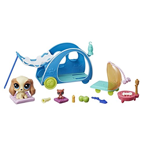 Littlest Pet Shop-E2103ES0 Littlest Pet Shop Campamento Feliz (Hasbro E2103ES0)