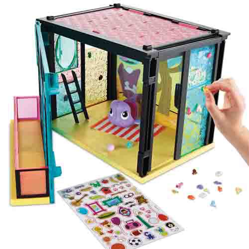 Littlest Pet Shop - La habitación de la diversión, casa de muñecas (Hasbro A9478ES0)