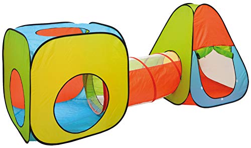 LittleTom Tienda de campaña con Túnel 260x90x100cm Juguete de Bolas para niños