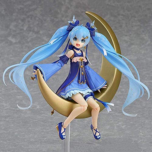 lkw-love Anime Hatsune Miku Twinkle Snow View PVC Figura de acción Estatua Coleccionable 14 cm