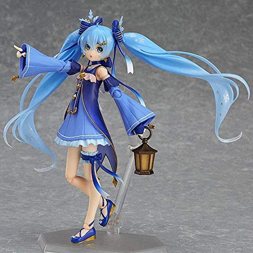 lkw-love Anime Hatsune Miku Twinkle Snow View PVC Figura de acción Estatua Coleccionable 14 cm