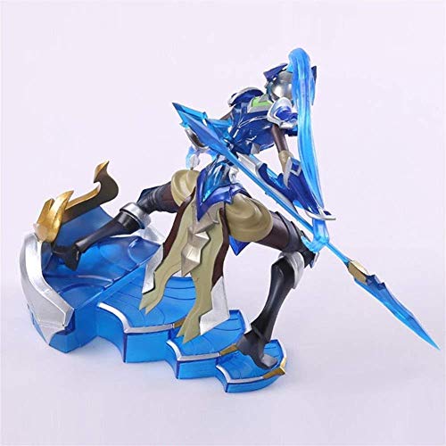 lkw-love Figura de acción Anime Toy Model League of Legends The Spear of Revenge Modelado Ajustable Adornos de paisajes Souvenirs/Coleccionables/Manualidades 21cm Juguetes para niños Es