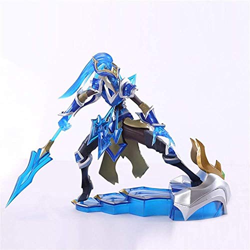 lkw-love Figura de acción Anime Toy Model League of Legends The Spear of Revenge Modelado Ajustable Adornos de paisajes Souvenirs/Coleccionables/Manualidades 21cm Juguetes para niños Es