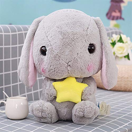 LLan Conejo Lindo del Lop Suave Relleno de la Felpa Juguetes Plushie Conejo niños durmiendo Regalos Appease Almohada muñeca Creativa de cumpleaños for la niña 32 CM (Color : Gray)