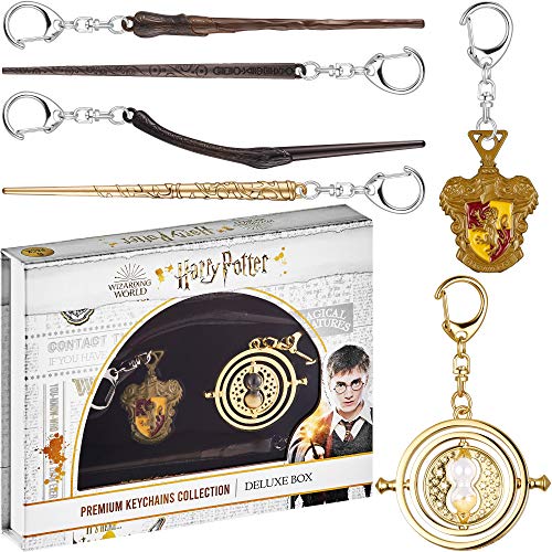 Llaveros de Harry Potter juego de 6 - Incluye llaveros de varita de Sirius Black, Hermione, Ron Weasley y más - Regalos y accesorios de Harry Potter de PMI