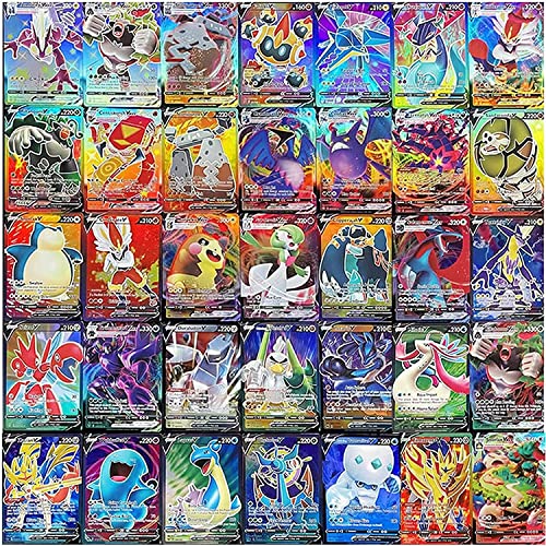 Lote de 100 Cartas Pokémon V-MAX en Español Edición coleccionista y de Alta Potencia Aleatorias (V-MAX)