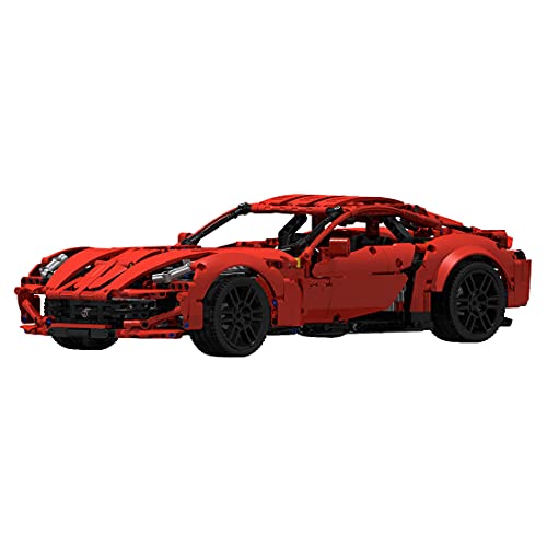 LOTSOFUN MOC 66207 - Coche de carreras para F12 Berlinetta, 1/10, superdeportivo, compatible con Lego Technic, 1171 piezas, paave