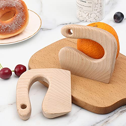 LOVOICE Cortador de madera para niños, cocina real, forma de oso dulce, cocina segura para cortar juguetes, herramientas de bricolaje, cortar verduras, frutas, juguete de cocina