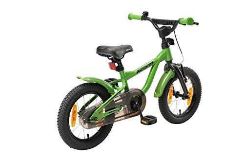 LÖWENRAD Bicicleta Infantil para niños y niñas a Partir de 3-4 años | Bici 14" Pulgadas con Frenos | Verde