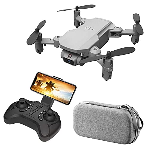 LS-Mini Drone con cámara 4K HD Gimbal autoestabilizante de 4 ejes WiFi FPV Video RC Quadcopter Auto Return Home, con control remoto de motor sin escobillas sin cabeza de retención de altitud (blanco)