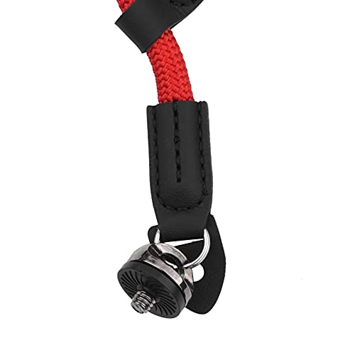 LSB-SHOWER Cordón de Mano Sling Adaptador de Tuerca de Cobre Correa de Mano de Seguridad Cinturón para Accesorios de cámara Deportiva OSMO Action ( Color : Cable Only , Size : Red )