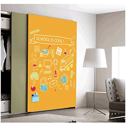 LTCTL Tablero de Dibujo Pegatina de Pared de Dibujo magnético de Doble Capa Multifuncional para la cafetería, habitación para niños, Dormitorio, Armario Juguetes de Escritura