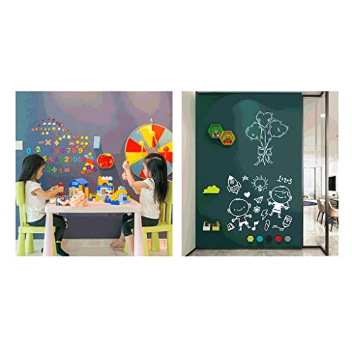 LTCTL Tablero de Dibujo Pegatina de Pared de Dibujo magnético de Doble Capa Multifuncional para la cafetería, habitación para niños, Dormitorio, Armario Juguetes de Escritura