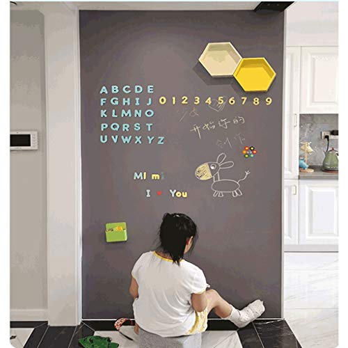 LTCTL Tablero de Dibujo Tablero de Dibujo extraíble magnético Pegatinas de Pared Graffiti para niños Tablero de Dibujo, Dormitorio para Sala de Estar Juguetes de Escritura (Color : A Gray 60cmx120cm)