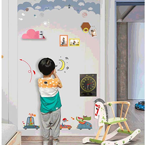 LTCTL Tablero de Dibujo Tablero de Dibujo extraíble magnético Pegatinas de Pared Graffiti para niños Tablero de Dibujo, Dormitorio para Sala de Estar Juguetes de Escritura (Color : A Gray 60cmx120cm)