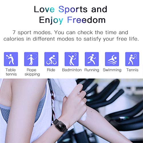 LTLJX Mujer Pulsera Actividad Inteligente, Deportivo Reloj Fitness 1.3'' Impermeable Pulsómetro Monitor de Sueño Calorías Podómetro Cronómetros para iOS Android,Rosado