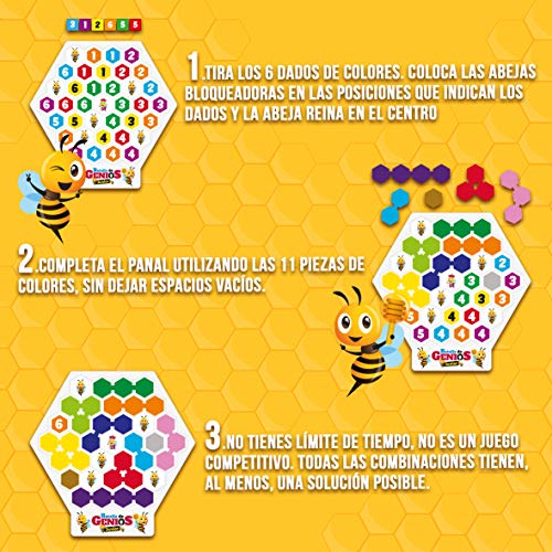 Lúdilo Batalla de genios Jr, Juegos de Mesa, Juego Educativo, Puzzles para niños con Piezas de Madera, Juegos de Tablero, Potencia la lógica y Velocidad, Rompecabezas Multicolor