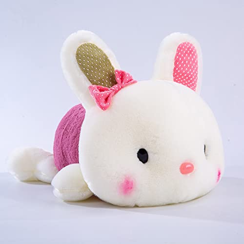 Lulihhhh 20-50cm Creativo Lindo pudín Conejo muñeca Mimi Conejo de Peluche de Juguete niño Almohada para Dormir Regalo de cumpleaños Rojo 30cm