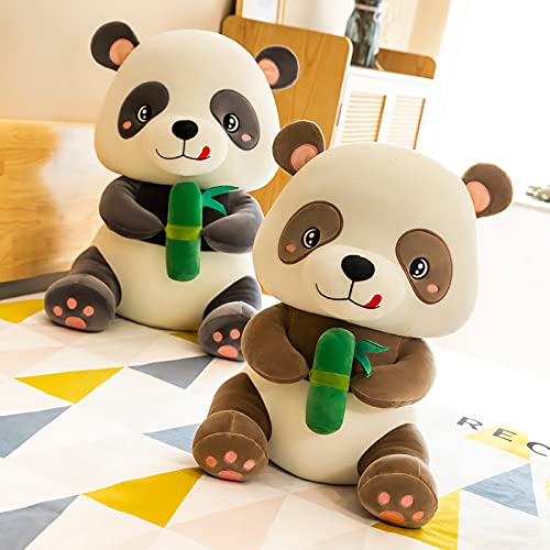 Lulihhhh 23-60 cm Creativo Lindo Super Lindo bambú Panda Gigante muñeca Regalo de los niños Novia Almohada muñeca de Trapo de Peluche de Juguete Negro 60 cm sosteniendo bambú