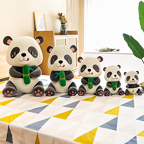 Lulihhhh 23-60 cm Creativo Lindo Super Lindo bambú Panda Gigante muñeca Regalo de los niños Novia Almohada muñeca de Trapo de Peluche de Juguete Negro 60 cm sosteniendo bambú