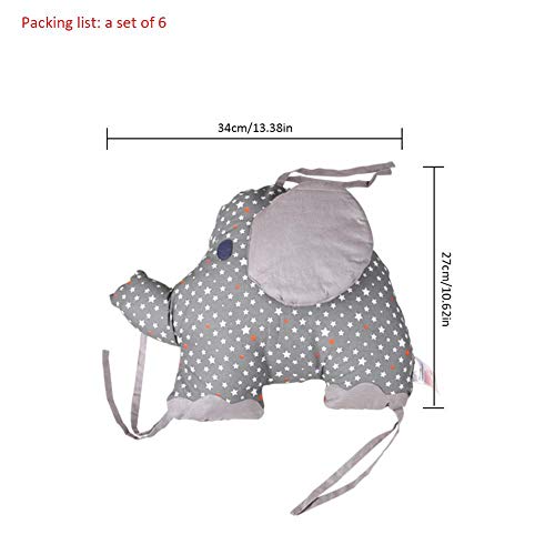 luminiu Baby Cuna Bumper,Cojín para Cuna Bebé Parachoques Rollo Antialérgico Protectores para Cunas y Camas de Bebé Parachoques Trenzado Cuna Algodón Protector