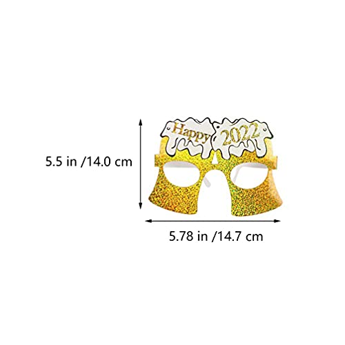 LUOEM 12 Unidades de Gafas de Año Nuevo Divertidos Marcos de Cristal Gafas de Lujo para Fiestas de Celebración Suministros para 2022