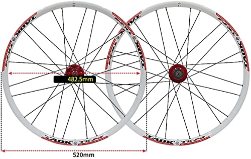 L&WB Bicicleta De Montaña Brake Frenos De Ruedas Bicicleta Bicicleta De Liberación Rápida Impulsor De 24 Pulgadas MTB Rim 1836G HUB DE 24 AGUAJE para EL CESTE DE LA Velocidad del 7/8/9/10,B